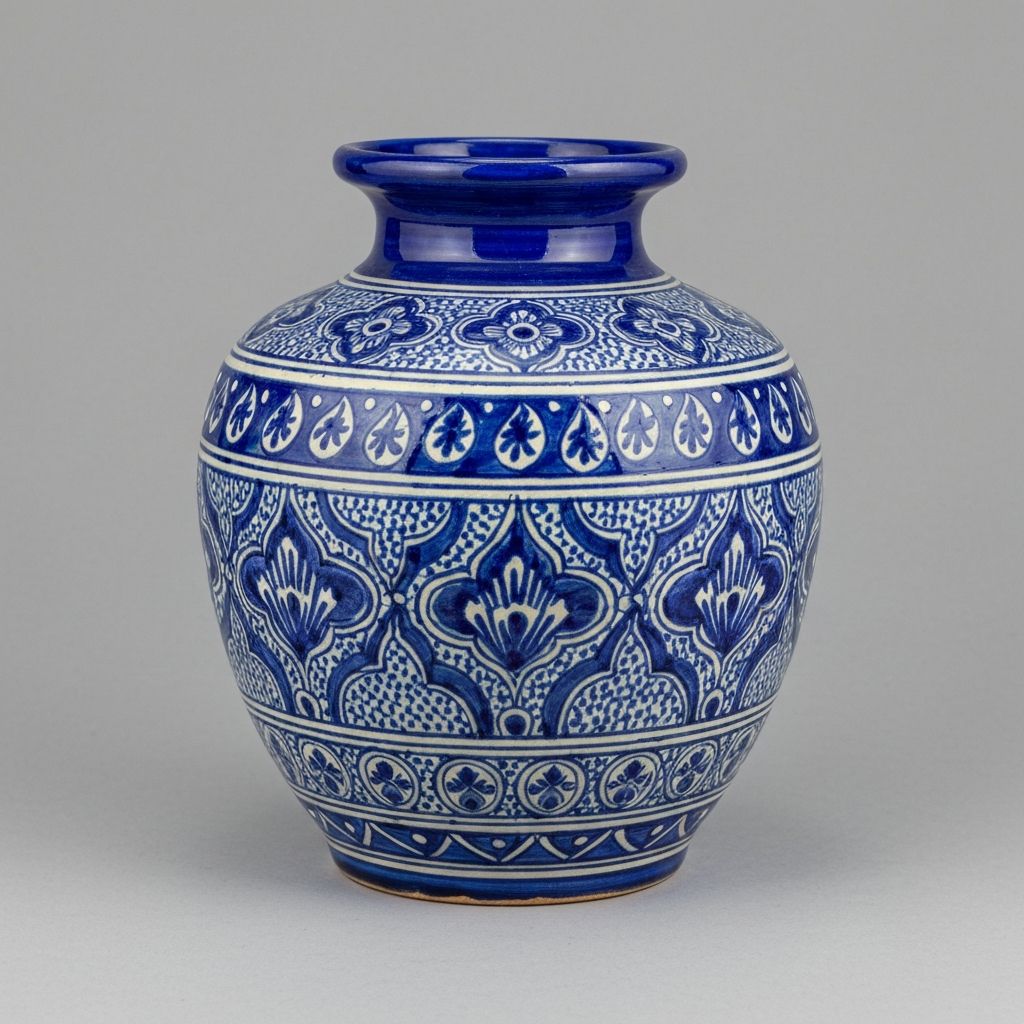 Blue Pottery Vase